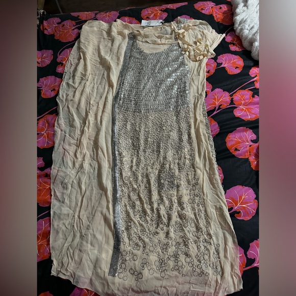 BRAND NEW Zara Limited Edition Contrast Kaftan Style Dress, Size M/L - Picture 7 of 14